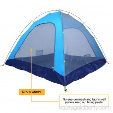 WEANAS 1-2 Backpacking Tent Double Layer Large Space for Outdoor Camping Orange